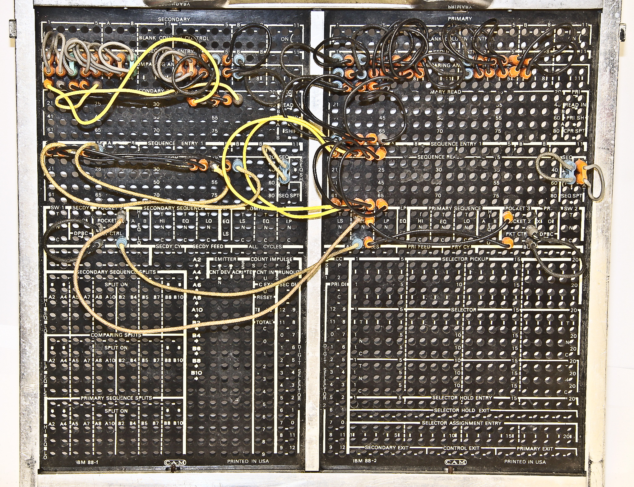 IBM Card Equipment Programming Plugboards — Glenn's Computer